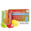 Hydralyte Low Sugar Rapid Rehydration - 가볍게 스파클링 일렉트로이트 파우더 패킷, 8 oz Serve | 다양한 Hydration Packets | 열, 여행, 운동 및 Bachelorette Parties (30 카운트)