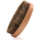 남자를위한 Boar Bristle 헤어 Beard 브러시 - 작은 부드러운 Beard 브러시, 포켓 여행 남자의 나무로되는 Mustache 브러시