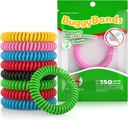 48 팩 Mosquito Repellent 팔찌, 개별적으로 포장, DEET 무료, 자연 및 방수 밴드