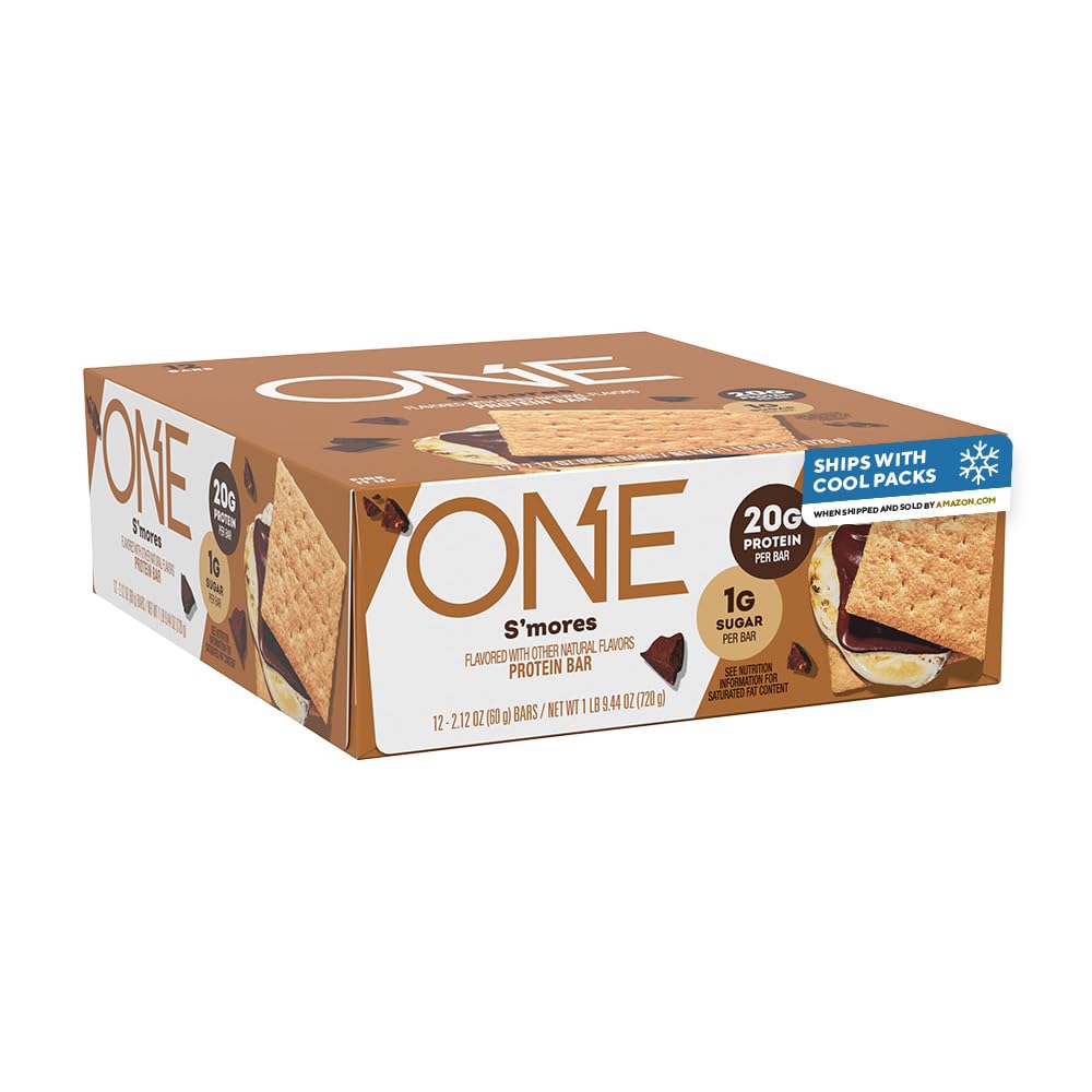 1개의 단백질 막대기, Smores, 글루텐은 20g 단백질과 1g 설탕, Pantry 요소, 2.12 oz (12 조사), 포장 May Vary로 해방합니다