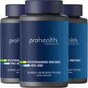 ProHealth 니코틴 아미드 Riboside Pro 500. 특허 NR Niagen 500mg 플러스 250mg TMG. NAD + 보충 NAD +. NR 보충 300 연구에서 입증. 30 인분 (3 팩)