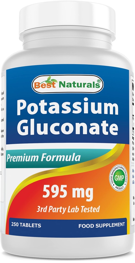 제일 자연적인 칼륨 Gluconate 보충교재 595 Mg 정제, 250Count
