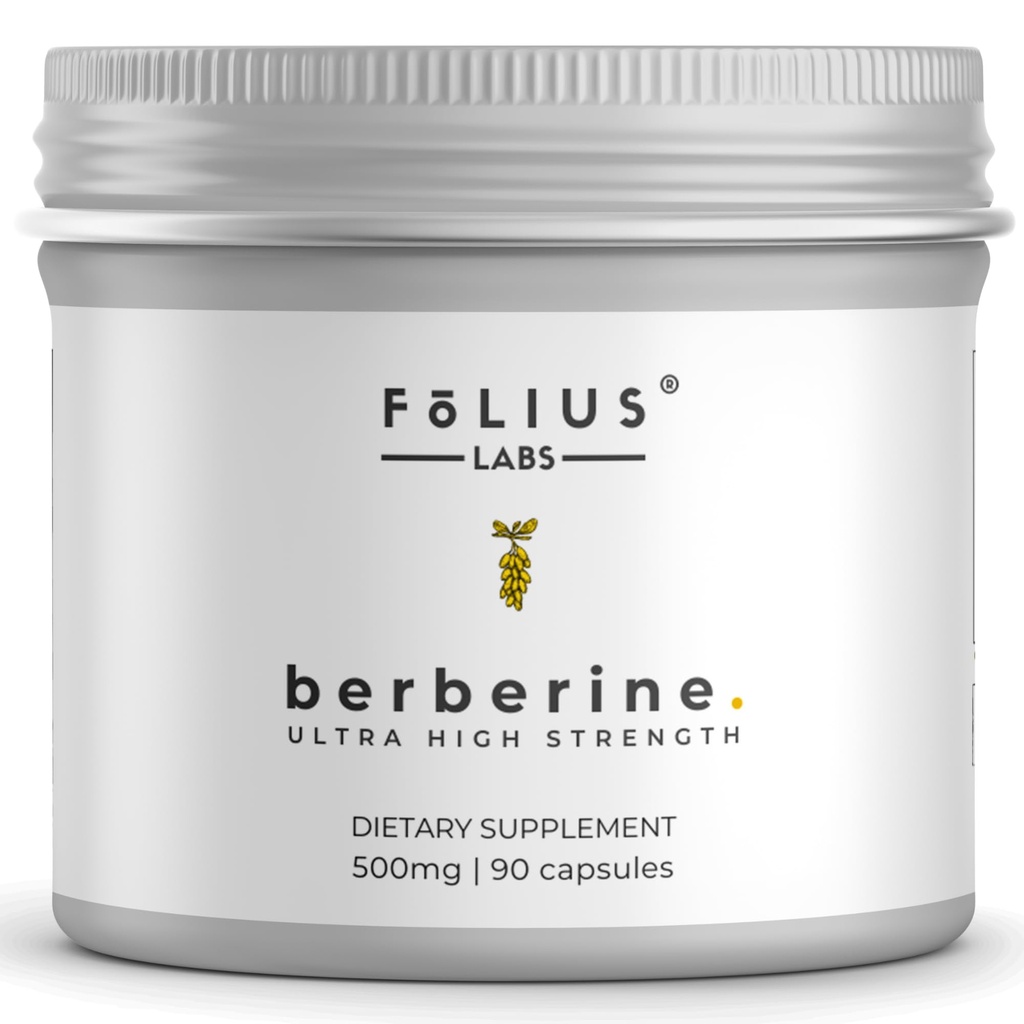 청결한 상표 Berberine HCl 97% - 임상적으로 장식된 매우 고강도 순수한 Berberine 500mg 보충교재 - 글루텐 자유로운 - 90의 캡슐