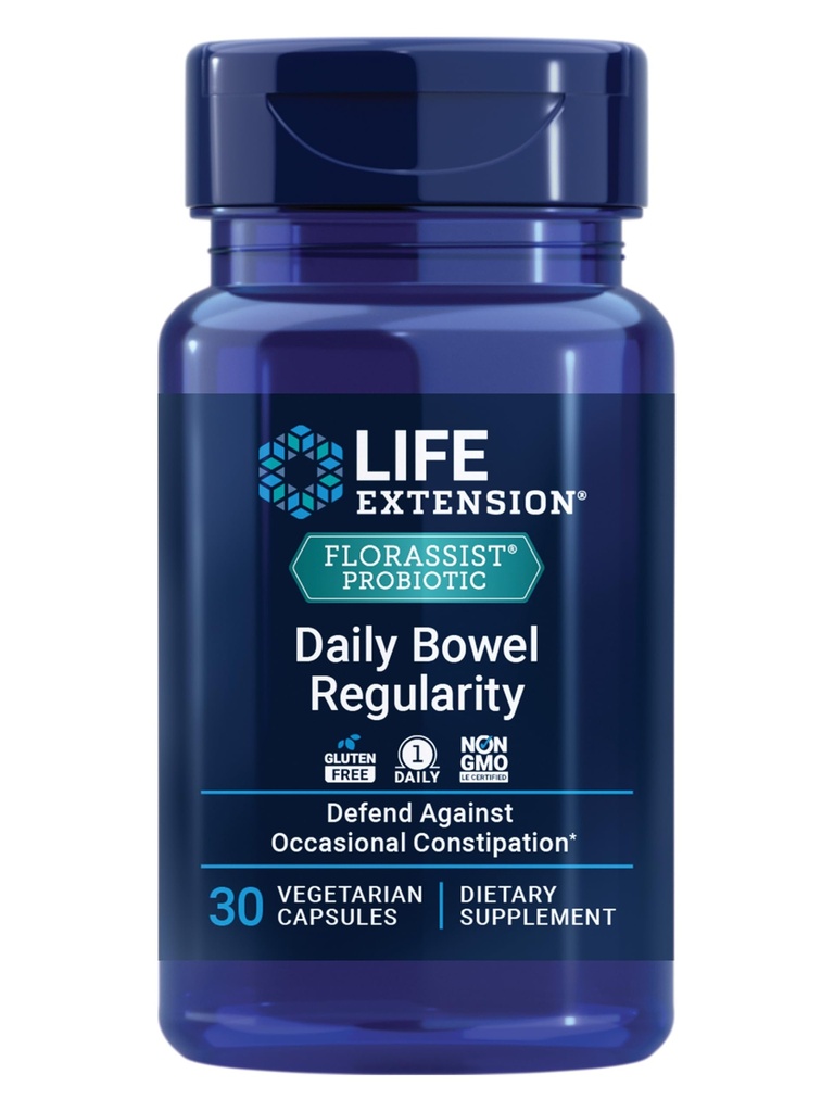 생활 연장 FLORASSIST 매일 Bowel 일정, 30 채식 캡슐