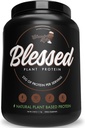 Blessed Vegan Protein Powder - 식물 기반 단백질 분말 식사 보충 단백질 Shake, 완두 단백질 분말 23g, 낙농장 무료, 글루텐 무료, 콩 설탕 추가, 30 서빙 (Chocolate Mylk)