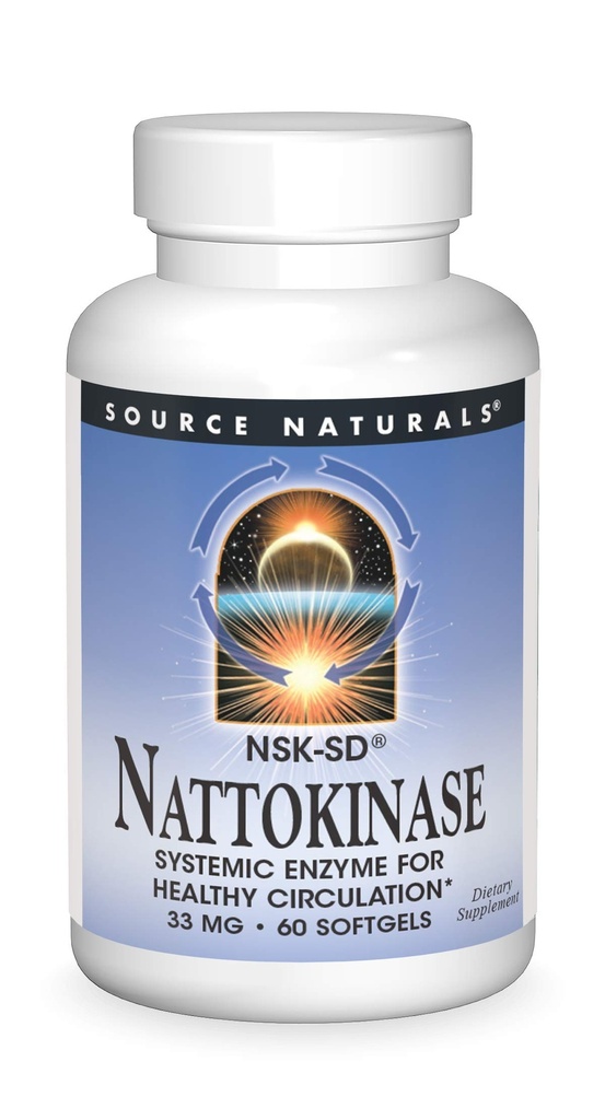 건강한 순환을 위한 근원 자연적인 Nattokinase 체계 효소 * 33mg - 60 Softgels
