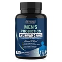 남성 소화 건강을위한 프로 바이오 틱스, 120 억 CFUs Mens Probiotics Digestive Enzymes & Prebiotics & Saw Palmetto & Cranberry for Gut, Prostate & Urinary Tract Health, 선반 안정, 90 캡슐
