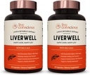 LiverWell Liver Cleanse, Rejuvenation, Metabolic Support - Liver Supplement for Liver Health w/Highly Bioavailable Milk Thistle Extract, N-Acetyl Cysteine, 알파 Lipoic Acid, 아연, 셀레늄 - 2 팩