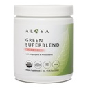 Alaya 유기 슈퍼 그린 분말 - 프리미엄 그린 주스 슈퍼 푸드 보충 분말 - Adaptogens, 산화 방지제 & Probiotics 혼합 - USDA 유기, 비 GMO, Vegan - 30 서빙 (Mixed Berry)