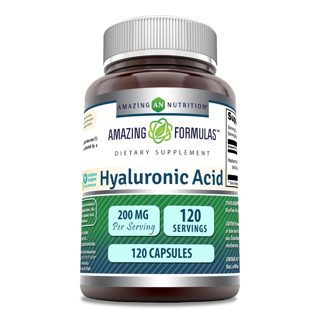 놀랄만한 수식 Hyaluronic 산 보충교재 | 200 Mg Per 서빙 | 120의 캡슐 | Non-GMO | 글루텐 무료 | 미국에서 만드는