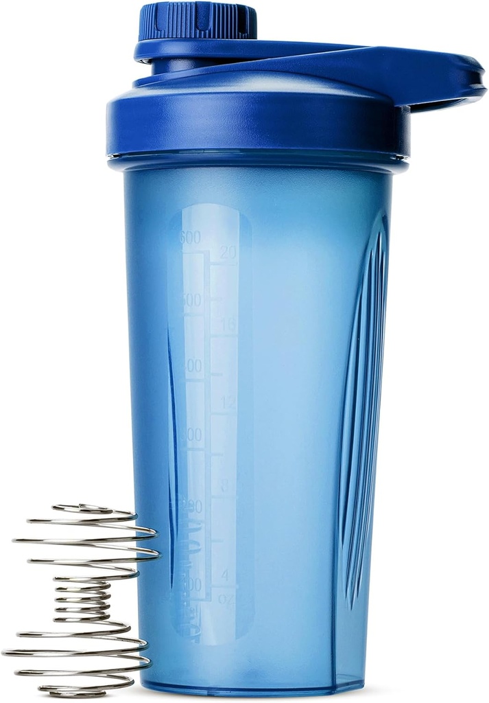 강선전도 모자, 28 oz, 철사 Whisk 공을 가진 파란 단백질 셰이커 병을 가진 단백질 혼합을 위한 펜 셰이커 병