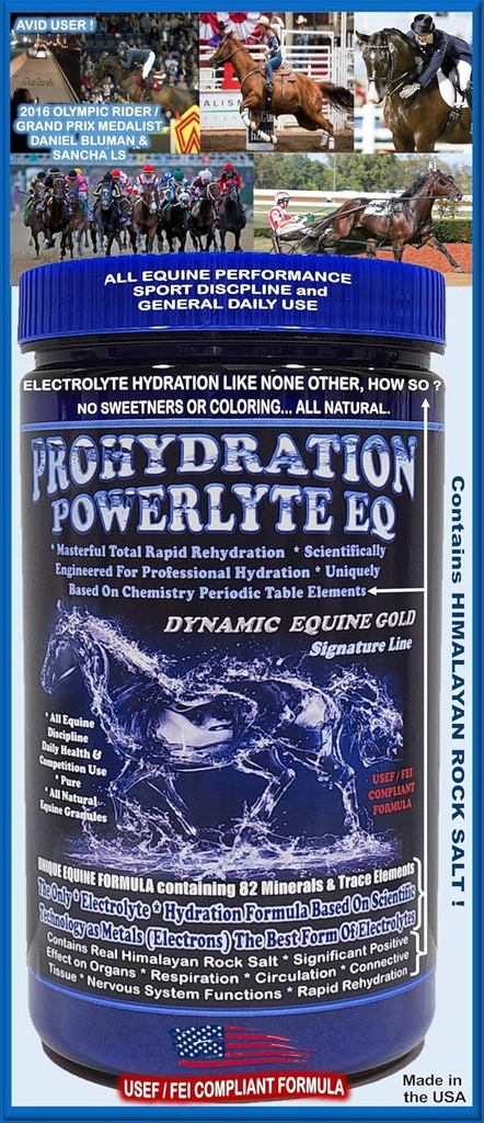 PROHYDRATION EQ... Equine Electrolyte/Professional Hydration Matrix System Formula의 새로운 Breed. 1080g (60 일 봉사)