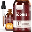 Active Iodine - Nascent Iodine Drops - 더 나은 흡수를 위한 액체 납품 - 건강한 에너지, 활력, & Iodine 수준을 지원합니다
