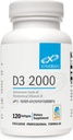 XYMOGEN D3 2000 - Bioavailable 비타민 D3 2000 IU (50 mcg) - 면역 Bone & 심장 건강 지원 - 120 Softgels를 위한 고강도 비타민 D 보충교재