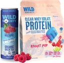 WILD SOCIETY Clear Isolate + 에너지 음료 슈퍼 콤보 - Rocket Pop Clear Whey + Blue Razz 에너지 음료