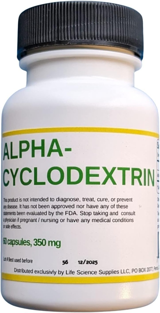 알파 Cyclodextrin 캡슐, 2 x 60 ct의 팩, (120 캡슐 합계)