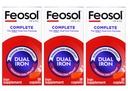 Feosol Bifera HIP & PIC 철 보충교재, 완전한 - 30의 모자, 3의 팩