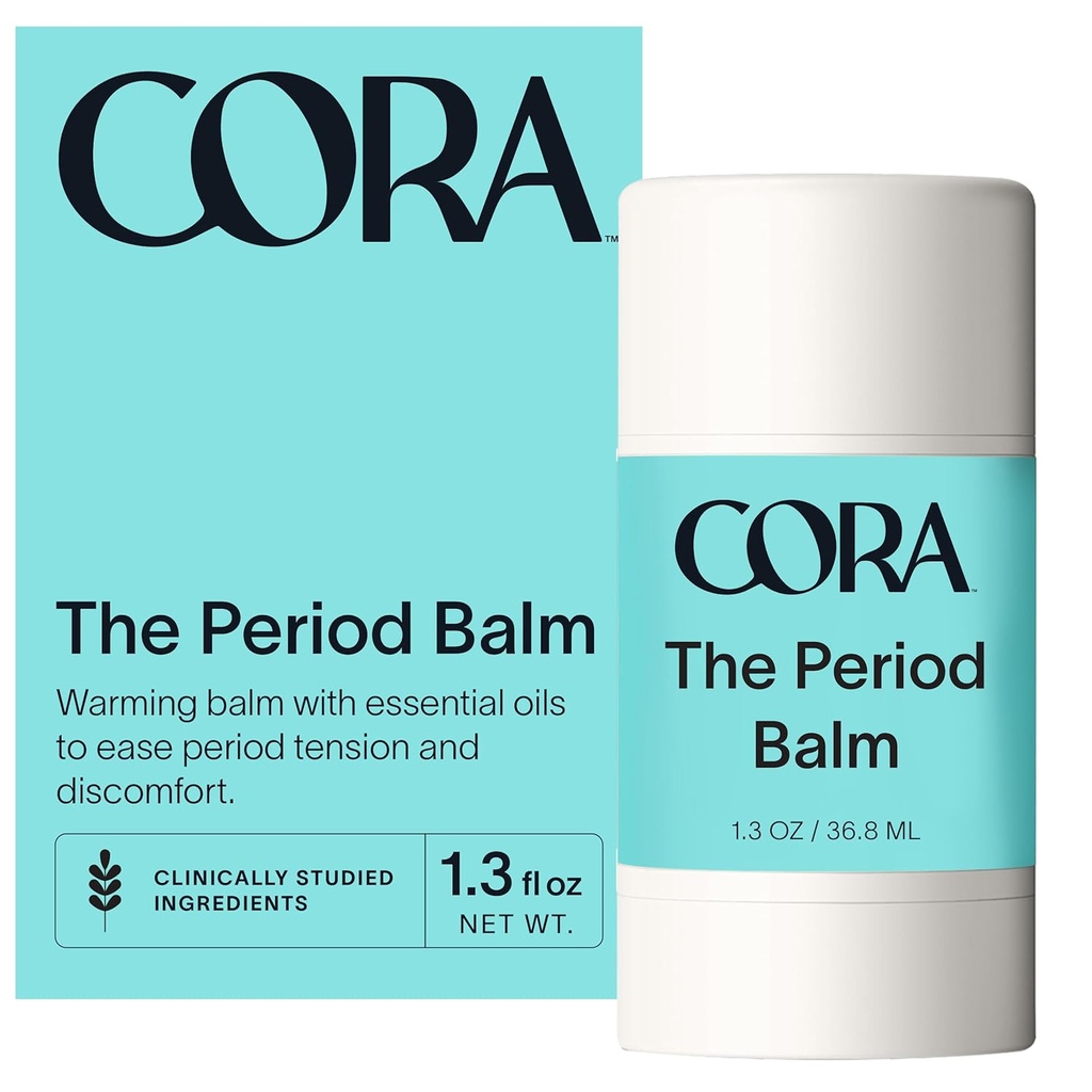 Cora Period Menstrual Cramp Period Balm - 8 시간 동안 Soothe Cramps