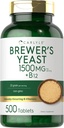 Carlyle Brewers 효모 태블릿 비타민 B12 | 1500mg | 500 개 | 비 GMO & 채식 보충교재