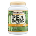NutriBiotic Pea Protein Vanilla 21 Oz | 저탄생 식물 단백질 분말 | 100 % 성장 및 미국에서 가공 | Deliciously Creamy & BCAA-Rich | 화학, GMO 및 글루텐없이 제작 | Keto Friendly