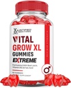Justified Laboratories Vital은 XL Extreme 2000MG 성능 Gummies 고급 공식을 ACV Pomegranate Beet 주스 분말 B12 Vegan Non GMO 60 거미로 자릅니다