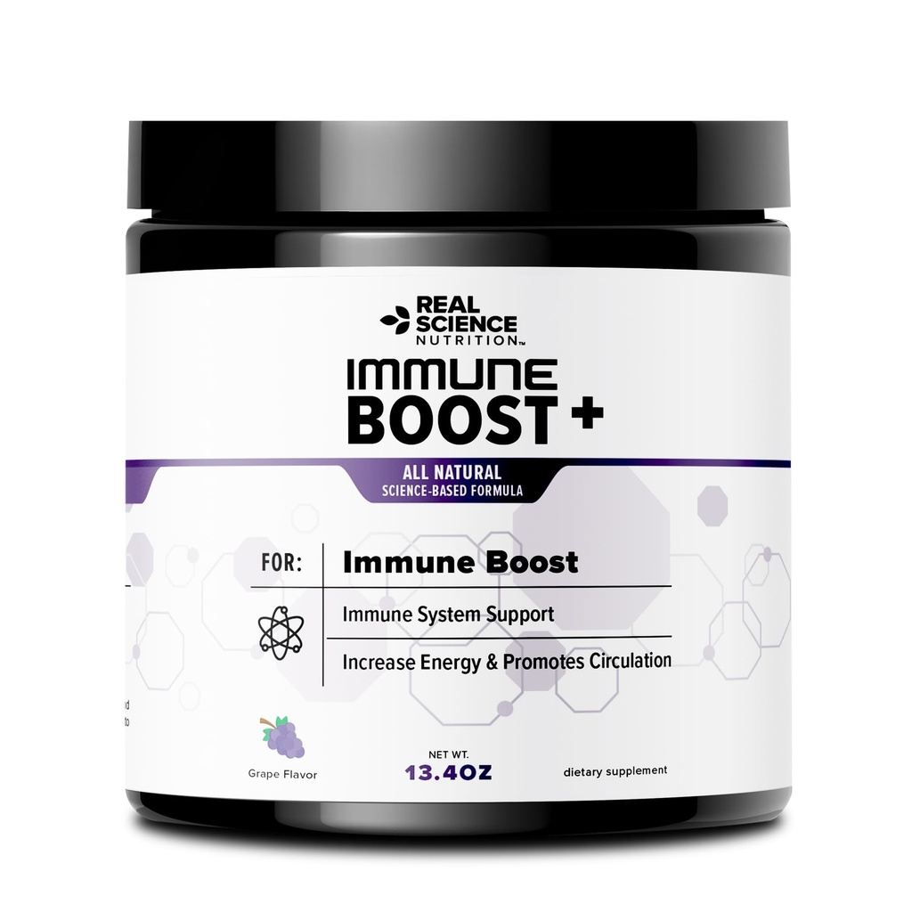 Immune Boost Plus | 자연 면역 공식, Boost Immune 시스템 건강 및 웰빙, Elderberry, 아연, Echinacea보다 강력한 - 빠른 행동 분말