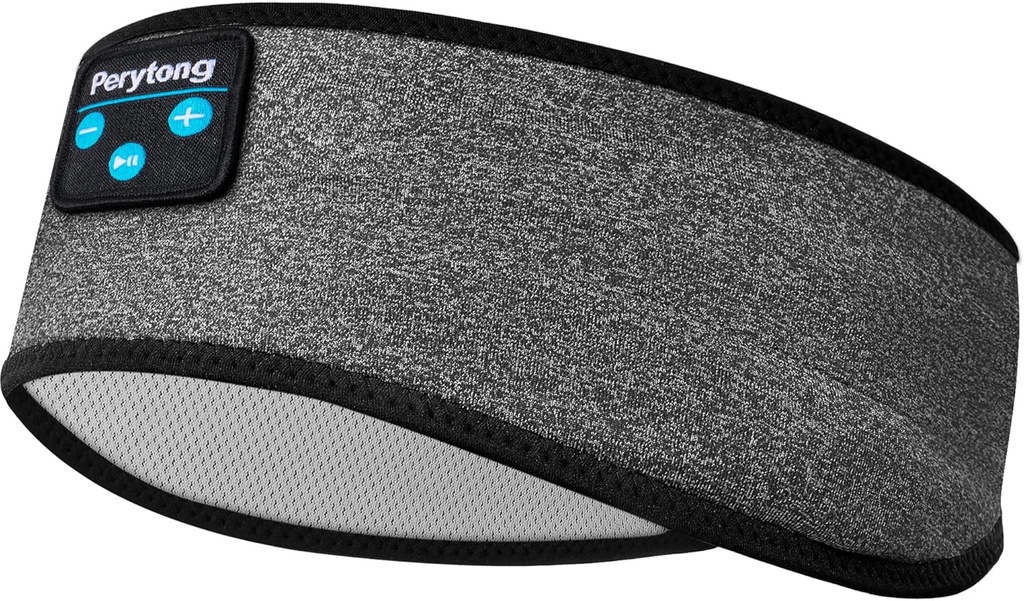 Perytong Bluetooth Sleep Headphones Headband - 부드러운 탄성 편안한 헤드 밴드, 남성, 여성, 청소년을위한 선물