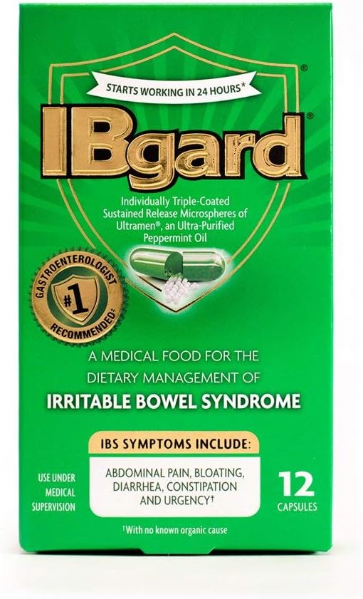 IBgard Irritable Bowel 증후군 캡슐 - 12 ct, 3 팩