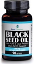 HalalEveryDay 유기 까만씨 기름 - USDA는 1.5% Thymoquinone 3X 힘 터키 검정 Cumin Nigella Sativa 비 GMO 100% 순수한 Blackseed 기름 (캡슐)에 찬 눌러진 유리병을 증명했습니다