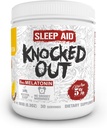 5 % 영양 풍부한 피아나 Knocked Out Natural Sleep Aid Powder | 포스트 운동 회복 및 딥 수면 보충 | GABA, 멜라토닌, 차모마일, 티로신, 5-HTP, & More | 30 인분 (Honey Lemon Tea)