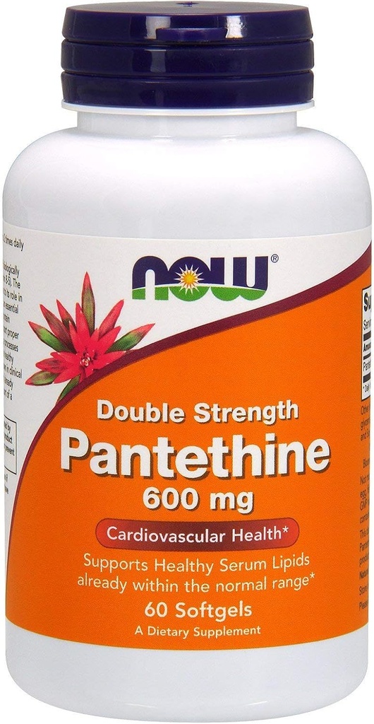 Pantethine, 600 mg의 지금 음식에 의하여 60 SGELS ( 4)