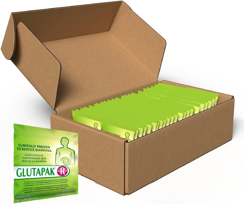 L 글루타민 & Lactobacillus reuteri와 소화성 건강 분말 – Gut Barrier, Microbiome Balance & Nutrient Absorption 지원 – 15g Sachets, 50-Pack, 글루텐 & Lactose 무료