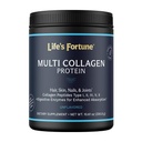 멀티 콜라겐 펩타이드 타입 I, II, III, V & X Hydrolyzed Protein Powder – Digestive Enzyme와 혼합 – 피부, 헤어, 손톱, 관절 및 Gut Health, 불확실