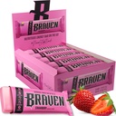 Braven Bar Strawberry Energy Bars (1.59 oz, 20 팩) - 5g Protein이있는 에너지 Chews - 운영, 하이킹 및 스포츠를위한 온 - 이동 에너지 스낵 - 지속 에너지 부스트를위한 글루텐 무료 스낵