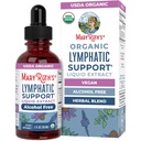 MaryRuth Organics 림프 지원 드롭 | USDA Organic Lymphatic Cleanse Immune Support Supplement| Echinacea & Elderberry와 림프 지원 | 블루 베바린 | 비건 | 30 인분