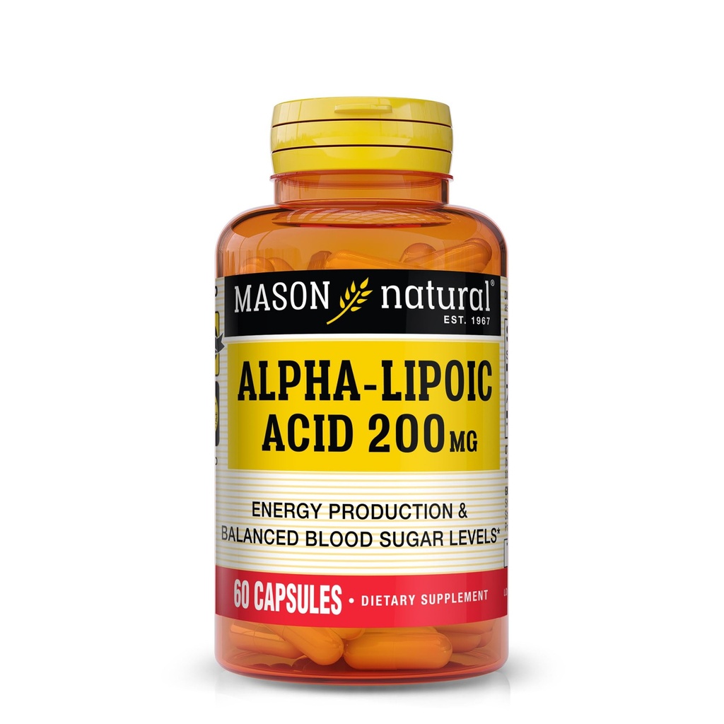 SON NATURAL 알파 Lipoic 산 200 mg의 지원 에너지 생산, 규정식 보충교재, 60의 캡슐