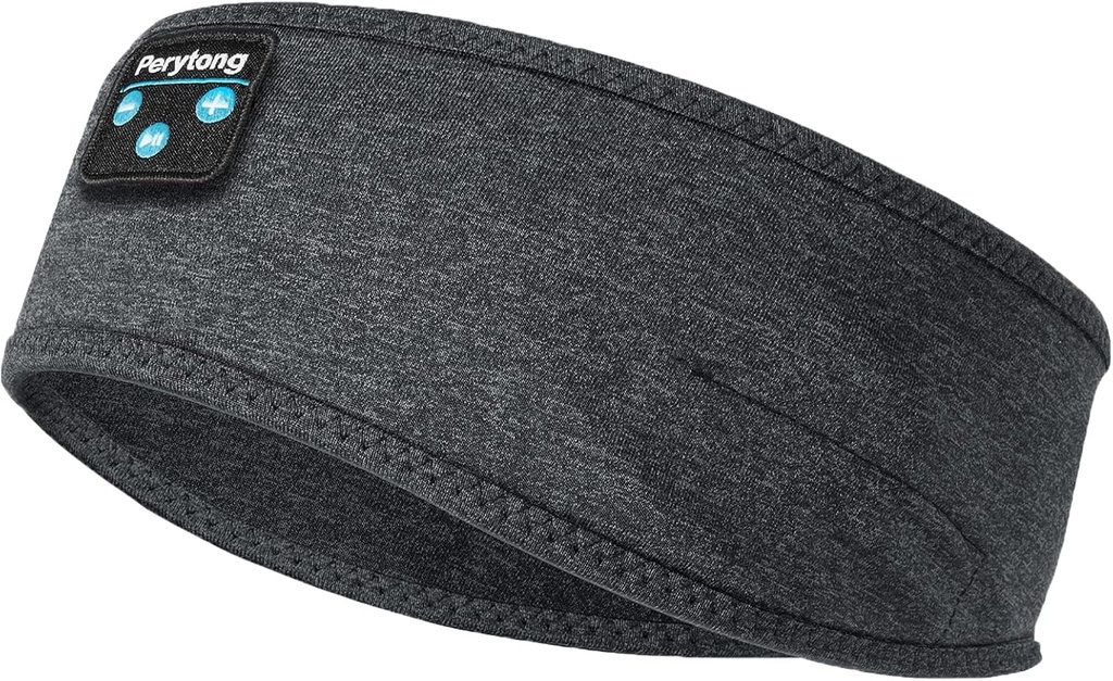 Perytong 새로운 수면 헤드폰 Bluetooth 헤드폰, Ultra-Thin 스피커가 장착 된 무선 소프트 슬리핑 헤드폰, 실행, 운동, 조깅, 요가, 여행