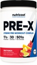 Nutricost Pre-X Xtreme Pre-Workout Complex Powder, 과일 펀치, 30 서빙, 채식, 비 GMO 및 글루텐 무료