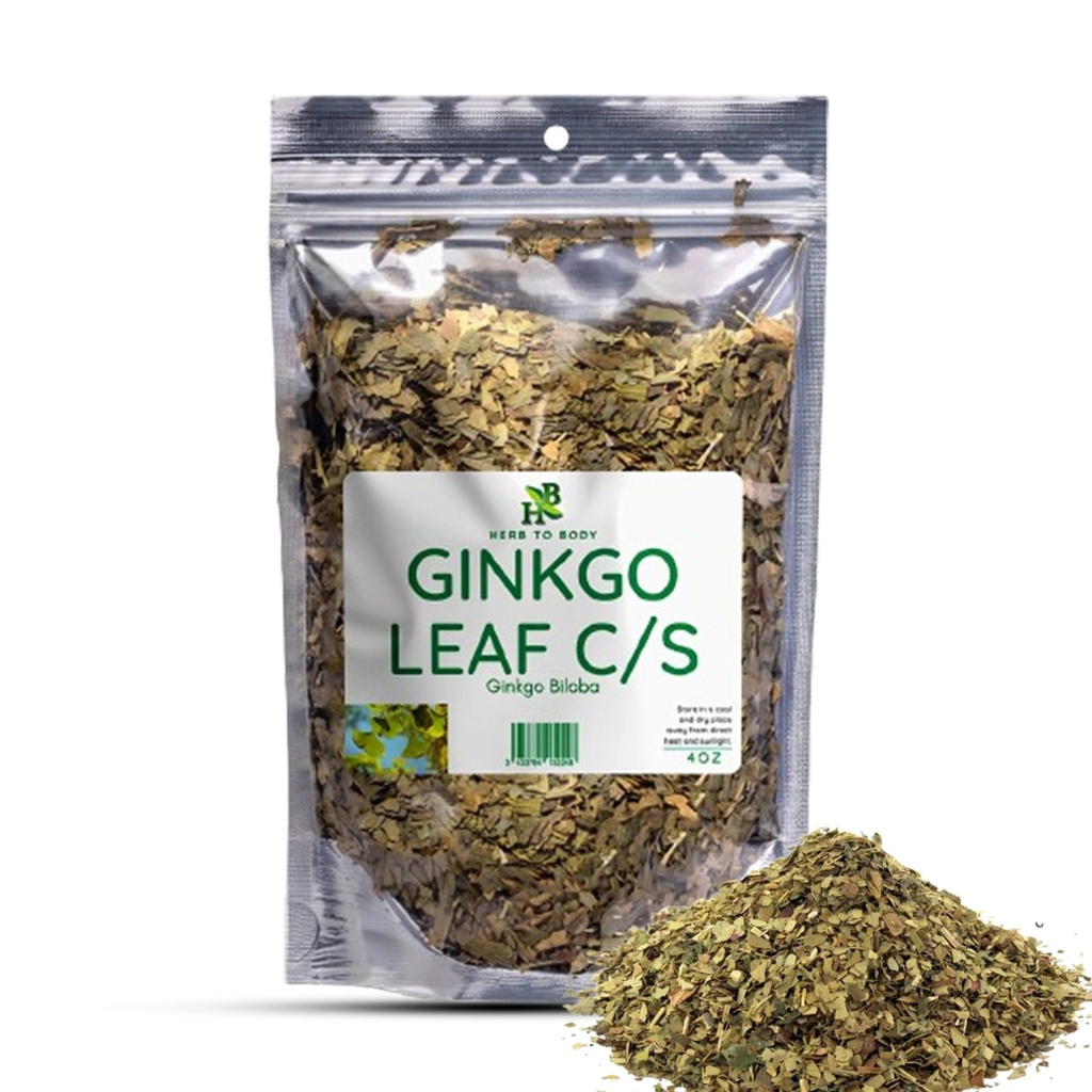 허브 바디 핑고 리프 컷 및 Sifted - 4oz, Wildcrafted Ginkgo Biloba Tea Leaves, Ginko Biloba Infusions 및 Extracts