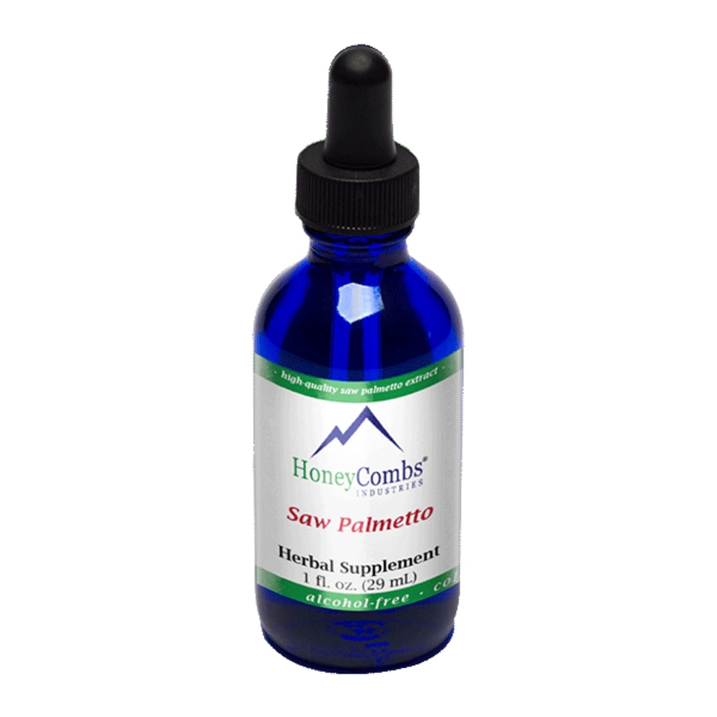HoneyCombs Saw Palmetto Extract – 초본 보충 지원 남성과 여성을위한 Urinary Tract 및 Reproductive Health – 알코올 무료, 콜드 프레스 톱 Palmetto 액체 추출물, 1 Fl Oz