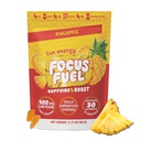 FocusFuel 에너지 Chews - 파인애플 맛 (15 서빙) - 100mg 카페인 + 알파 GPC + L-Theanine + B12, 마그네슘 - 열대 에너지 부스트 - 충돌이나 지터 없음