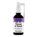 Dr. Schulze's Throat & Tonsil | Cool, Soothe & Protect | 초본 보충 | Vegan & Kosher | 강력하고 효과적인 | 쉬운 스프레이 노즐 | 1 oz Bottle