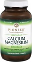 Pioneer Cal Mag & Vitamin D | 칼슘 및 마그네슘 보충 성인 | 높은 흡수 | 검증 된 글루텐 무료 | 120 채식 정제