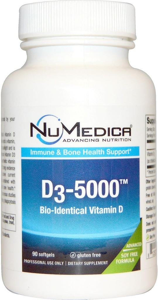 NuMedica D3 5000 Iu Soy 무료 90 Softgels