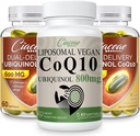 Liposomal CoQ10 800mg 1PCS는 Omega-3 & Shilajit & PQQ 2PCS를 가진 Ubiquinol CoQ10 600 MG Softgels를 가진 뭉치