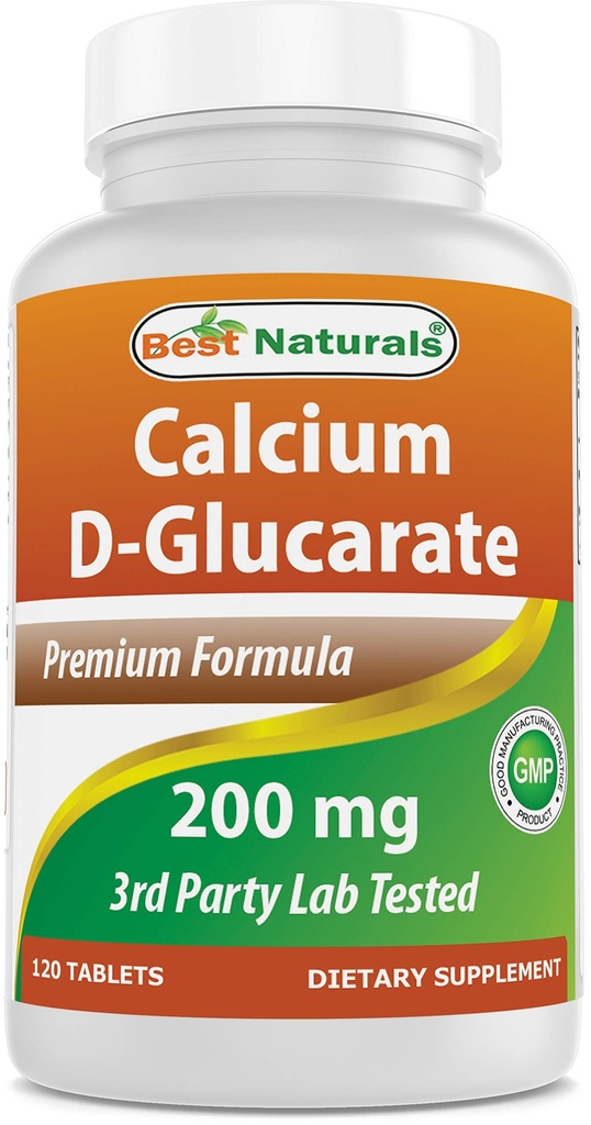 제일 자연적인 칼슘 D-Glucarate 200 mg 120 정제