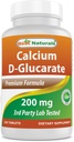 제일 자연적인 칼슘 D-Glucarate 200 mg 120 정제