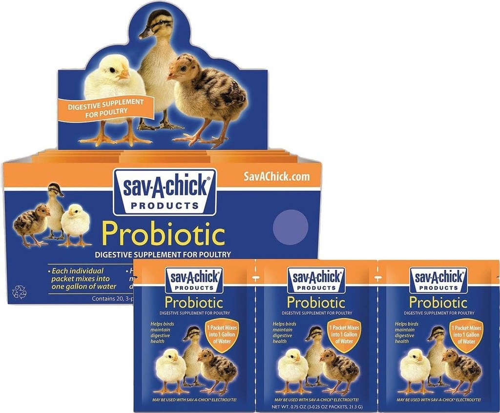 Sav-A-Chick Probiotic 3 패킷 .17oz