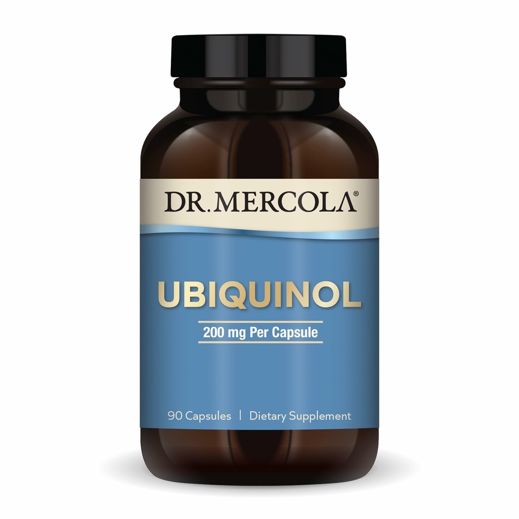 Mercola Ubiquinol 박사, 90 서빙 (90 캡슐), 캡슐 당 200 mg, 규정식 보충교재, 지원 에너지 생산, 비 GMO