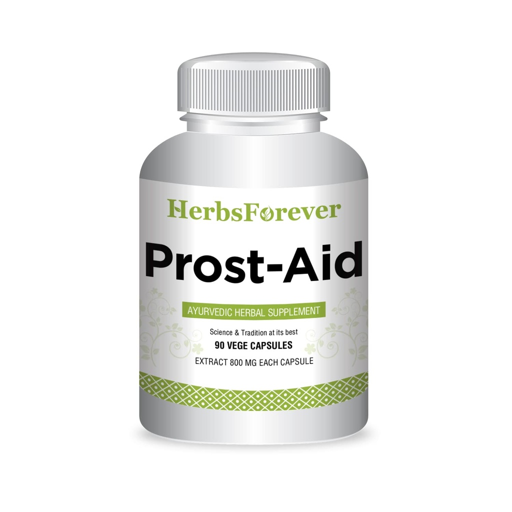 약초 Prostaid Ayurvedic Herbal Supplement for Men’s Wellness | 90 Veggie Capsules, 800mg 각, 전반적인 건강 및 활력을위한 자연 지원